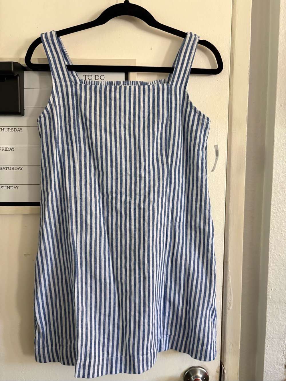 Old Navy Blue and White Striped Sundress
